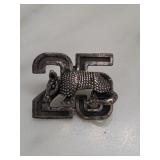 Sterling Silver 25 Armadillo Pin