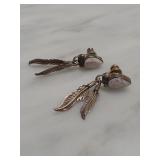 Sterling Silver Feather Earrings