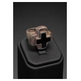 Sterling Silver Cross Ring