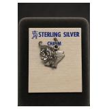 Sterling Silver Arkansas Razorbacks Charm