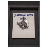 Sterling Silver Arkansas Razorbacks Charm