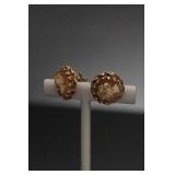 14K Gold 2.2g TW Cameo Earrings