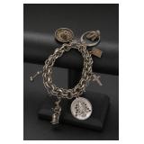 Sterling Silver Bracelet Cross 52.8g