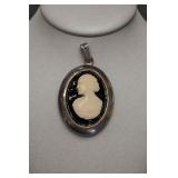 Sterling Silver Cameo Pendant