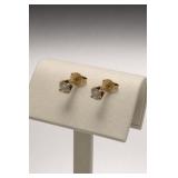 14K Gold & Diamond Earrings