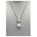 Sterling Silver and Pearl Pendant