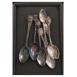 Mixed Purity Silver Souvenir Spoons, 66g