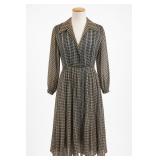 Black & White Houndstooth Shirt Dress