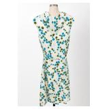 NPC Fashiond Teal & Olive Polka Dot Belted Dress