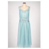 1950s Vanity Fair Blue Ballerina Nightgown
