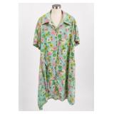Floral Zip-Front Duster Housecoat