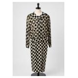 Polka Dot Blouse & Skirt Set, Size 14