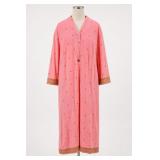 Evelyn Pearson Pink Gold-Tone Motif Robe