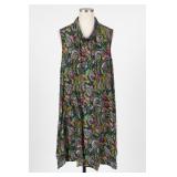 NPC Multicolor Butterfly Zip-Front Dress