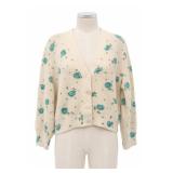Button-front Sweater knitted textile