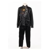 Vintage Japanese Embroidered Pajamas Sz S