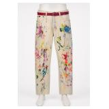 Distressed Pants denim-like textile Size 32