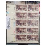 1957 U.S. Scott C49 6Â¢ Airmail Plate Block