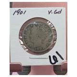 1900 Liberty Head V Nickel, With CENTS reverse