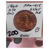 1960-D Lincoln Memorial Cent, RPM-064