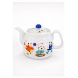 Chinese Children Motif Porcelain Teapot