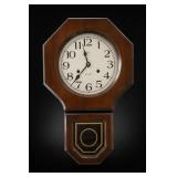 Daekor Wood Case And Glass Wall Clock