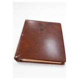 Leather Stamp Album Binder