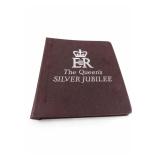 1977 Queen Elizabeth II Silver-Tone Stamp Album
