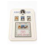 Queen Elizabeth II Silver-Tone Jubilee Stamp Album