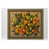 1965 Signed Floral Still Life Painting