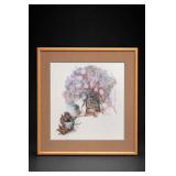 Florence Love “Flowers And Pods” Framed Print