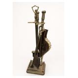 Brass Fireplace Tool Set With Bellows