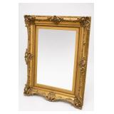 Large Rococo-Style Gold-Tone Wall Mirror