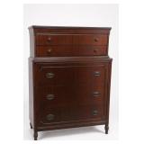 Traditional Five-Drawer Wood Chest