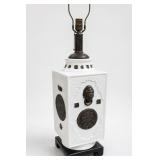1960s–1970s Chinoiserie Ceramic Table Lamp