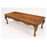 Provincial Louis XV Style Wood Coffee Table