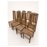 Mission-Style Wood Dining Chair Set