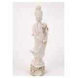 Blanc De Chine Porcelain Guanyin Figure