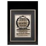 T. Rose Framed Abstract Artwork