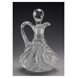 Cut Glass Decanter With Faceted Stopper
