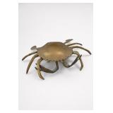 Crab-Form Brass Ashtray
