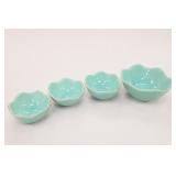 Mint-Green Ceramic Measuring Bowls / Cups