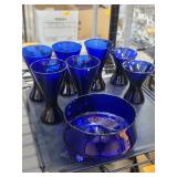 Cobalt-Blue Glassware Collection