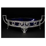 Cobalt-Blue Glass Footed Bowl