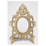 Ornate Brass Oval Picture Frame