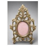 Ornate Brass Oval Frame