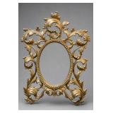 Ornate Brass Oval Frame