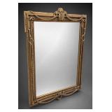 Ornate Gold-Tone Decorative Mirror