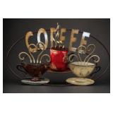 Coffee Metal Decorative Display
