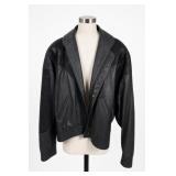 H & H Leather Jacket, Size 40